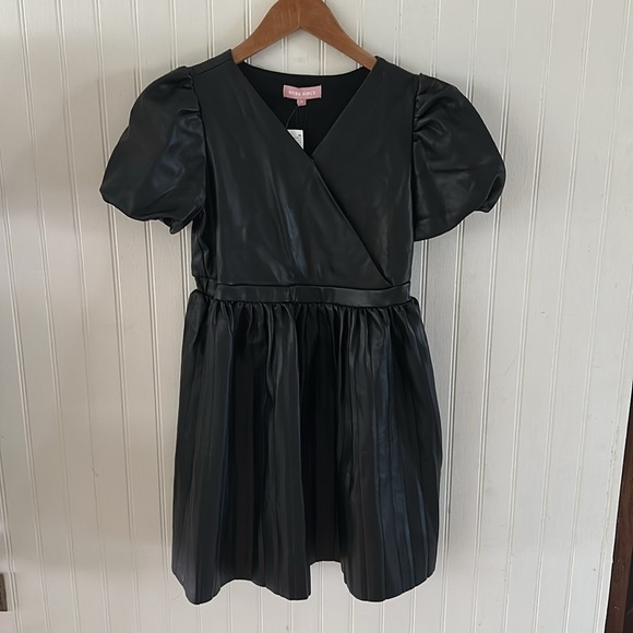New! BCBG Girls Short Sleeves Black Dress sz 12 - Picture 3 of 9